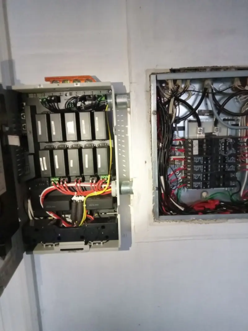 Electrical panel upgrade completed for Security Camera Wiring in Beaumont